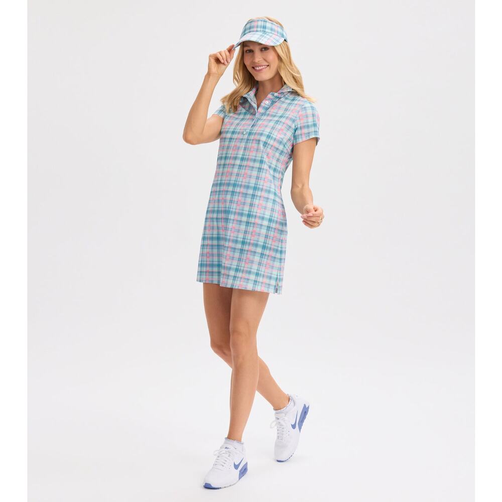 RNWK Renwick Sport NWT Plaid Performance Madras Polo Athletic Golf Dress Size XS